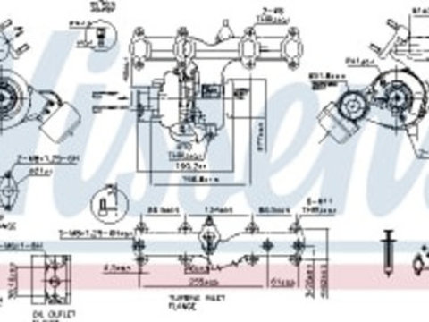 Turbocompresor (Nou cu set de garnituri) AUDI A3 SEAT ALTEA ALTEA XL LEON TOLEDO III SKODA OCTAVIA II SUPERB II VW CADDY III CADDY III/MINIVAN GOLF IV 1.9 09.96- 05