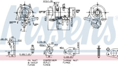 Turbocompresor (Nou cu set de garnituri) CHEVROLET AVEO CITROEN NEMO NEMO/MINIVAN FIAT FIORINO FIORINO/MINIVAN GRANDE PUNTO PANDA PUNTO PUNTO EVO QUBO 1.2D/1.3D 10.05-