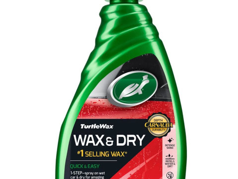 Turtle Wax Wax &amp; Dry 1 Selling Spray Wax Ceara Lichida 500ML FG52795