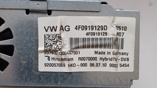 TV tuner auto AUDI A8 III (4H2, 4H8, 4HC