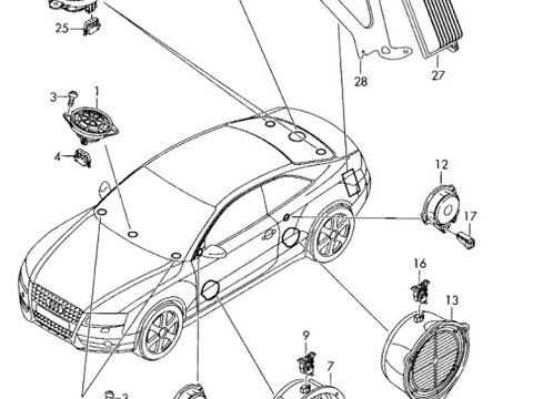 Twiter plansa 8T0035399A Audi A4 B8 2.0 TDI CAG 103 KW OEM 8T0035399A