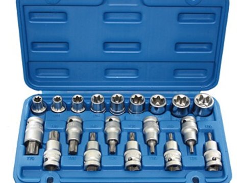 TX / E-Type Socket Set 1/2 inch unitate / 19 buc.