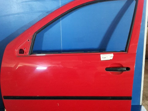 Ușă față - Culoare: Roșu, Parte montare: Stânga față - Volkswagen Golf 4 generation [1997 - 2006]