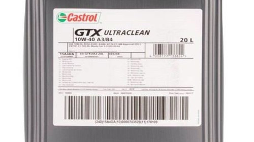 Ulei de motor CASTROL GTX Ultraclean 10W