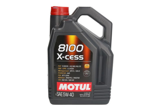 Ulei de motor Motul 8100 X-CESS 5W-40 , 5L