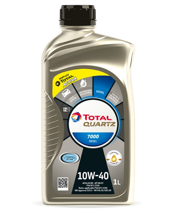 Ulei de motor TOTAL Quartz 7000 Diesel 10W-40 1L