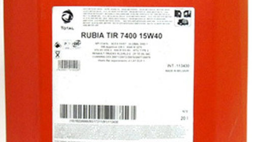 Ulei de motor TOTAL RUBIA TIR 7400 15W-4