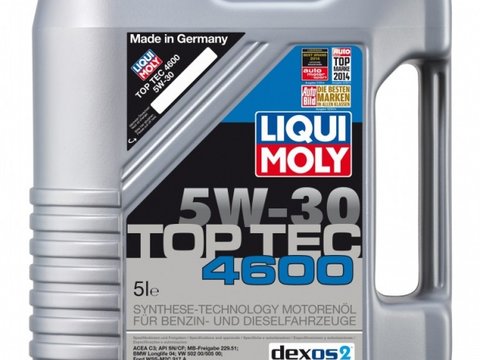 Ulei motor Liqui Moly 5W30 TopTec 4600, 5Litri 3756 (2316)