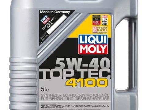 Ulei motor Liqui Moly 5W40 Top Tec 4100 , 5L