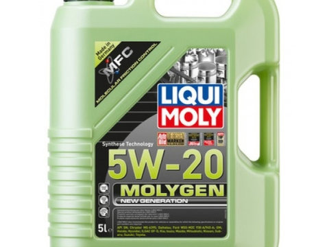 Ulei motor Liqui Moly Molygen New Generation 5W-20, 5 litri