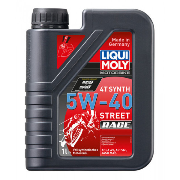 Ulei motor Liqui Moly Motorbike 4T 5W40 Street Race, 1 l