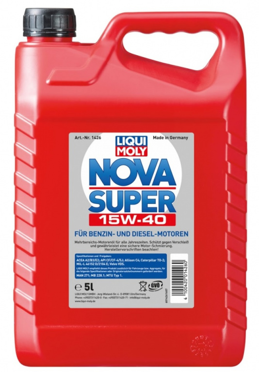 Ulei motor Liqui Moly Nova Super 15W-40 5L 1426