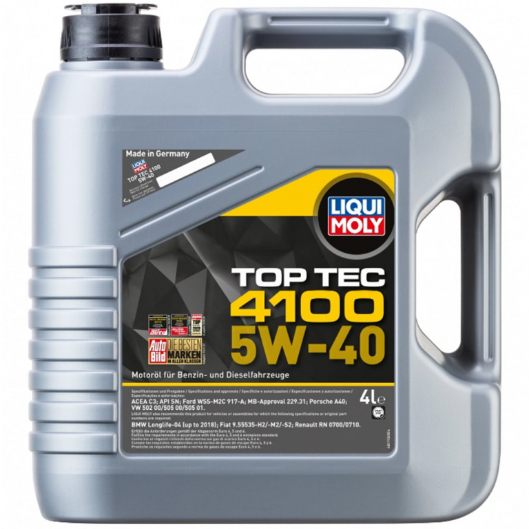 Ulei motor Liqui Moly Top Tec 4100 5W40 - 4 Litri