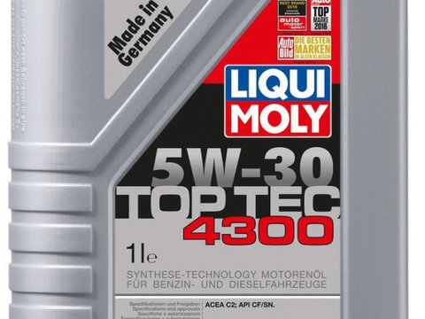 Ulei motor Liqui Moly Top Tec 4300 5W30 1L 3740 piesa NOUA