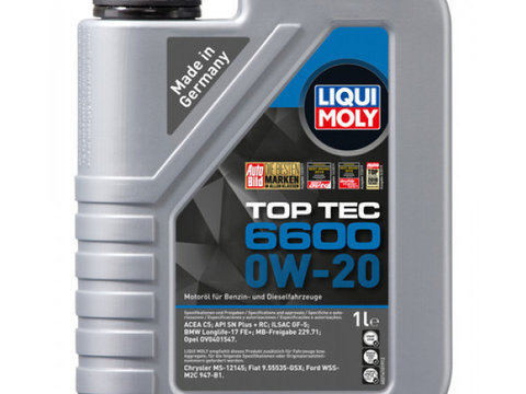 Ulei motor Liqui Moly Top Tec 6600 0W20, 1 l