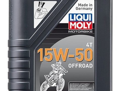 Ulei motor motociclete Liqui Moly 15W50, Motorbike 4T OffRoad, 4L