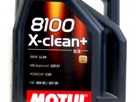Ulei Motor Motul 8100 X-Clean+ 5W-30 5L 106377 SAN7153