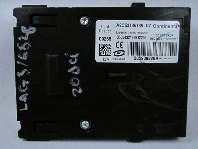 Unitate Cititor cheie Renault Laguna CARD A2C5318518607