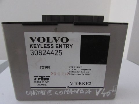 Unitate comanda keyless entry Volvo V40 S40 30824425 model 1996-2000