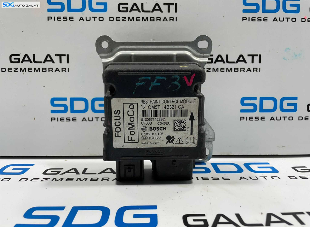 Unitate Modul Calculator Control Airbag Ford Focus 3 2010 - 2015 Cod CM5T-14B321-CA [L3757]