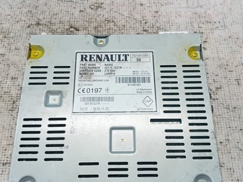 Unitate Multimedia Renault Kadjar 2016, 281157227R