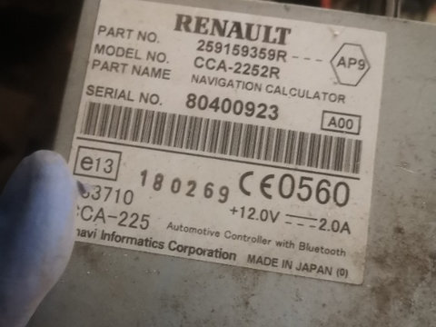 Unitate navigație Renault Laguna 3 259159359R