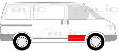 Usa, caroserie VW TRANSPORTER Mk IV platou / sasiu