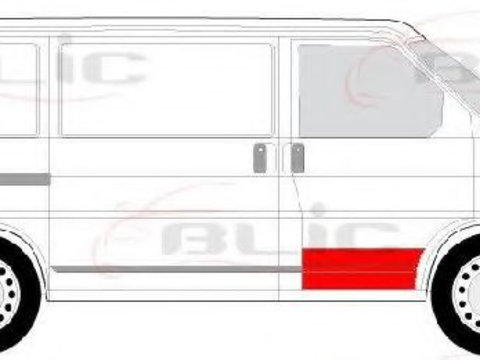 Usa, caroserie VW TRANSPORTER Mk IV platou / sasiu (70XD) (1990 - 2003) BLIC 6015-00-9558122P