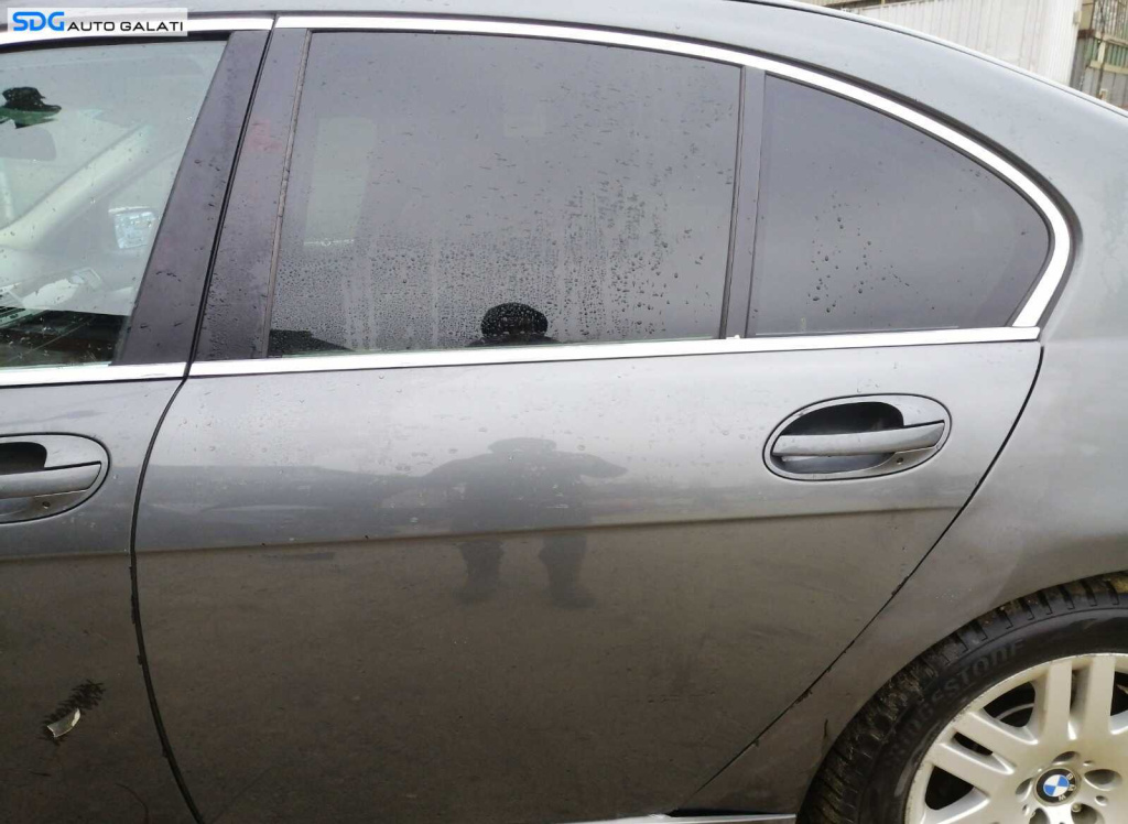Usa Usi Portiera Portiere Stanga Spate Dezechipata BMW Seria 7 E65 E66 730 Facelift 2001 - 2008 Culoare A36/7 Titangrau II Metallic [L4749] [RAFT]
