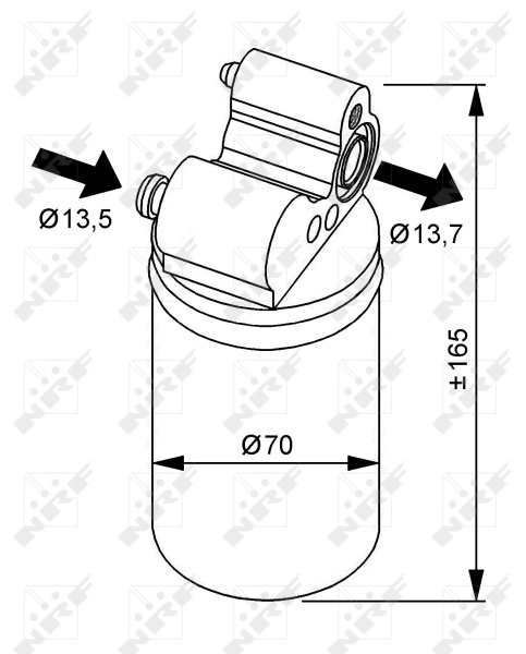 USCATOR AC ~ VOLVO S60 II (134) 2010 2011 2012 2013 2014 2015 2016 2017 2018 ~ NRF 33313 ~ NRF