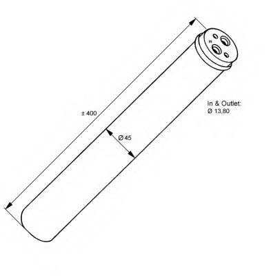 Uscator aer conditionat 33118 NRF pentru Volvo S40