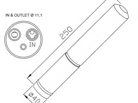 Uscator aer conditionat 33295 NRF pentru CitroEn C1 Peugeot 107 Toyota Aygo