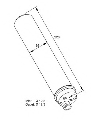 Uscator aer conditionat 33297 NRF pentru Vw Tiguan