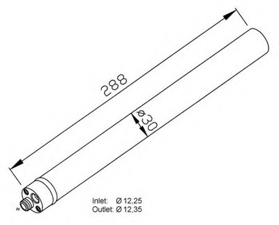 Uscator aer conditionat 33310 NRF pentru Audi A6 A