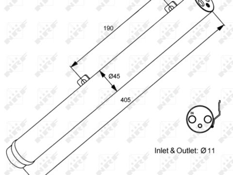 Uscator aer conditionat 33353 NRF pentru Mercedes-benz Gl-class Mercedes-benz M-class