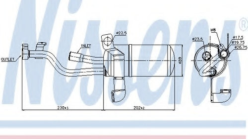 Uscator aer conditionat 95449 NISSENS pe