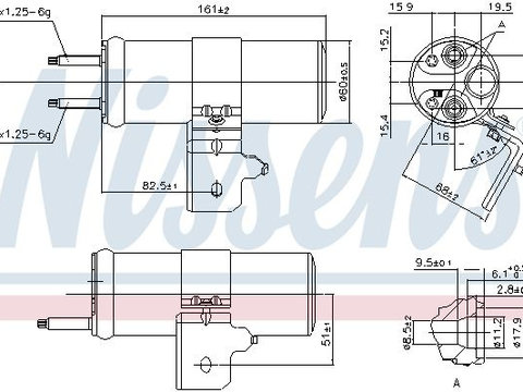 Uscator aer conditionat 95568 NISSENS pentru Ford Fiesta