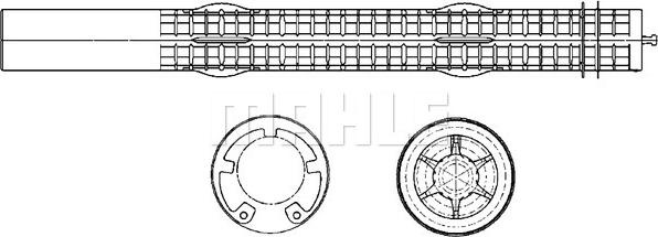 Uscator.aer conditionat Aer conditioning drier fits. SMART FORTWO 0.8D-1.0-Electric 01.07- SMART FORTWO (451), Сabrioletă, 01.2007 - MAHLE AD 296 000P
