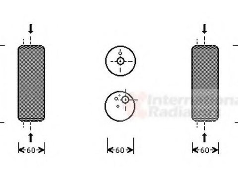 Uscator,aer conditionat AUDI A3 (8L1), SKODA OCTAVIA (1U2), VW GOLF Mk IV (1J1) - VAN WEZEL 5800D014