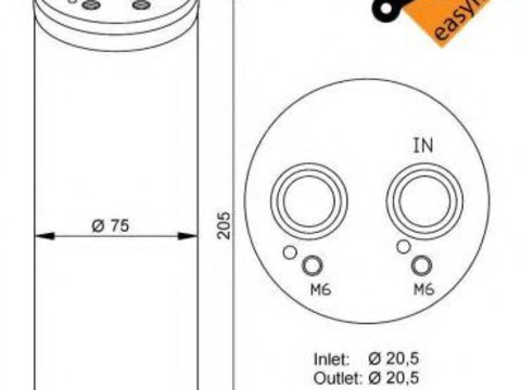Uscator,aer conditionat AUDI A4 Cabriolet (8H7, B6, 8HE, B7) (2002 - 2009) NRF 33205
