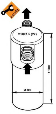 Uscator,aer conditionat AUDI A6 Avant (4A, C4) (1994 - 1997) NRF 33081