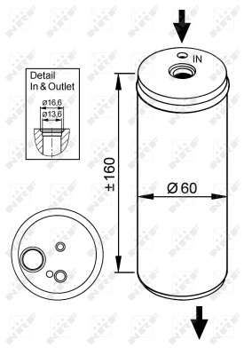 Uscator aer conditionat # Audi Tt 1998 1999 2000 2001 2002 2003 2004 2005 2006 # 33114 # NRF