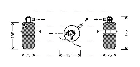 Uscator aer conditionat Ava Quality Cooling CHRYSLER CROSSFIRE 2003-2008 - MSD293