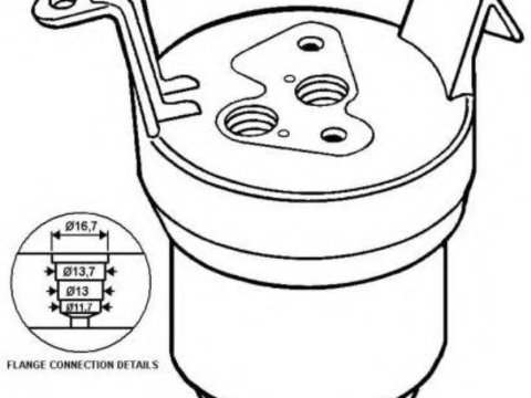 Uscator,aer conditionat BMW Seria 3 Cabriolet (E36) (1993 - 1999) NRF 33021 piesa NOUA