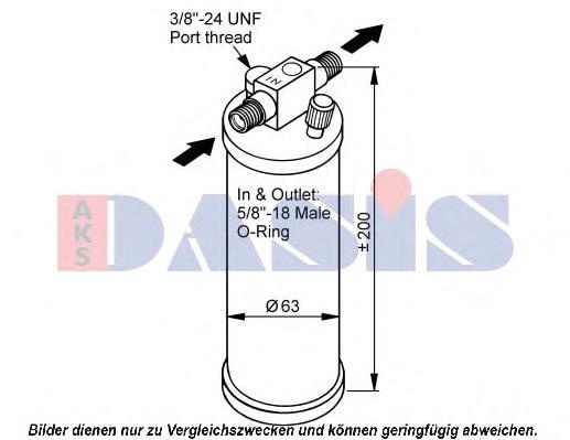 Uscator,aer conditionat DAF 75, DAF 85, DAF 75 CF - AKS DASIS 800362N