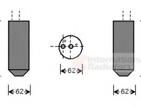 Uscator,aer conditionat FIAT MULTIPLA (186) - VAN WEZEL 1700D348