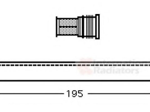 Uscator,aer conditionat FIAT PUNTO (188), FIAT PANDA (169), FIAT PANDA Van (169) - VAN WEZEL 1700D344