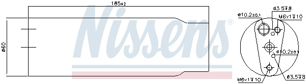 Uscator aer conditionat # Fiat Seicento 1997 1998 1999 2000 2001 2002 2003 2004 2005 2006 2007 2008 # 95170 # NISSENS