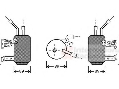 Uscator,aer conditionat FORD FIESTA Mk IV (JA_, JB_), FORD COURIER caroserie (J5_, J3_), FORD PUMA (EC_) - VAN WEZEL 1800D312