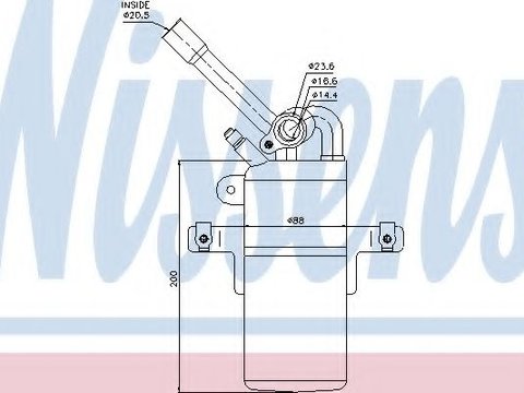 Uscator,aer conditionat FORD FOCUS Combi (DNW) (1999 - 2007) NISSENS 95213 piesa NOUA